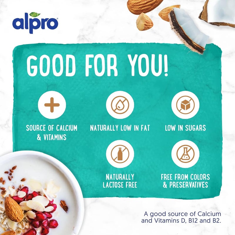 Alpro Coconut Almond Drink - 100% Plant-Based, Lactose & Dairy Free - 6 Pack of 1L Cartons - Image 4